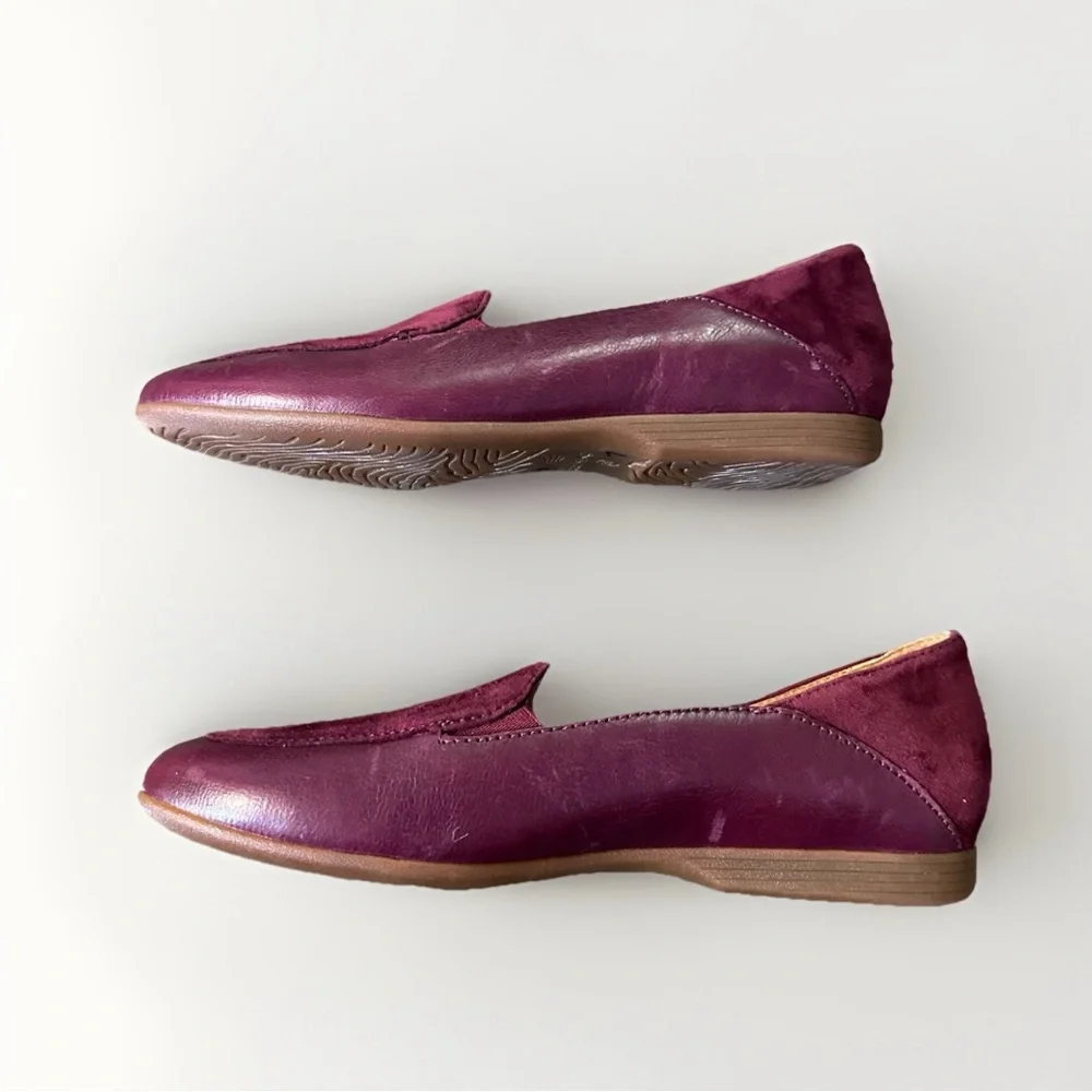 New‎ Dansko Wine Glazed Leather Lace Women's Loafers 38 /7.5-8 USA